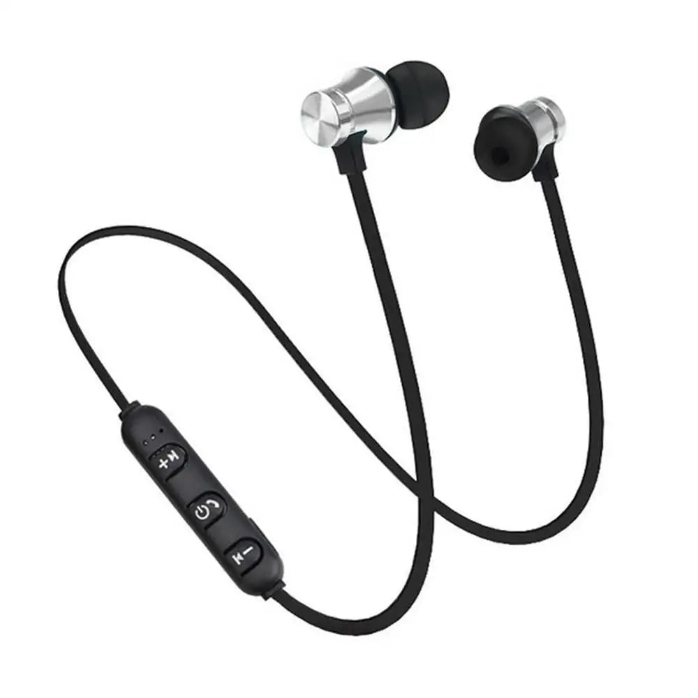 Sports Running Bluetooth 4.2 Earphone Magnetic Wireless Headphones With HD Microphone Bass 3D Stereo Earphones For Huawei Xiaomi Zpaxo Silvery