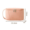 Large Opening Toiletry Bag, Large Capacity Bathroom Cosmetic Storage Bag Travel Makeup Brush Storage Wash Cosmetic Bag Men Women Zpaxo Pink