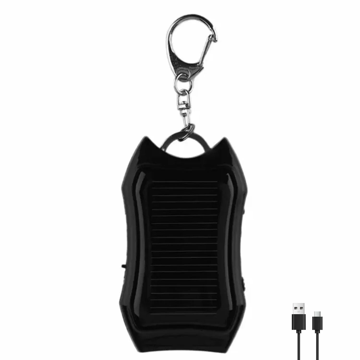 POCKETMAN Solar USB Keychain Flashlight – 2000 Lumen Mini Torch