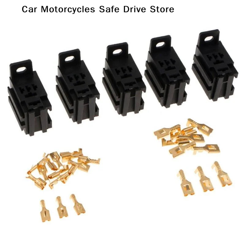 CM5 Sets Lot DIY Accessories Car Relay Connector Socket Without Wire