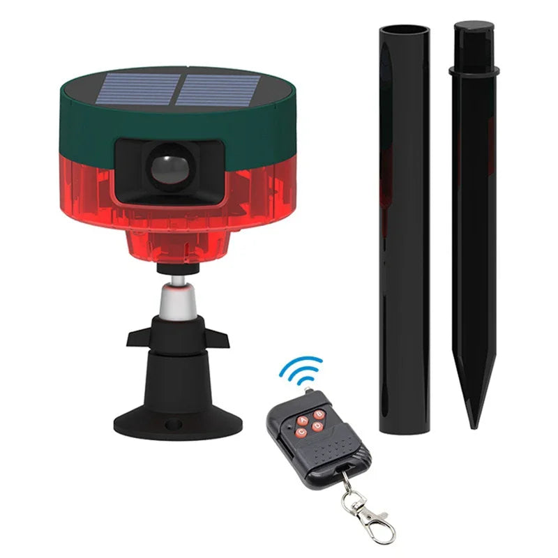 Solar Alarm Lights Infrared Motion Sensor Record Sound Outdoor Zpaxo 1PCS