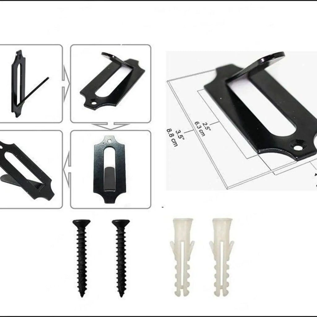 Deer Skull Mount 10 Pieces Anti-Slip Metal Hook Deer Mount Hanger Wall Hooks For Antler Bear Antelope Coyote Pronghorn Smaller Zpaxo