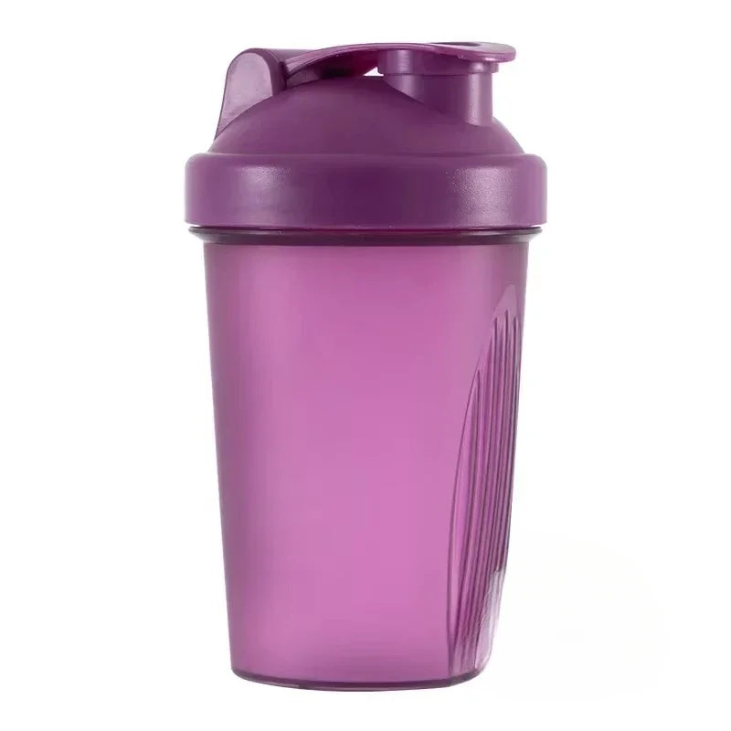 Hot 1-7PCS 400ML Blender Shaker Bottle with Scale Protein Shakes Leakproof for Powder Workout Gym Sport Mixing Cup Water Bottle Zpaxo PURPLE