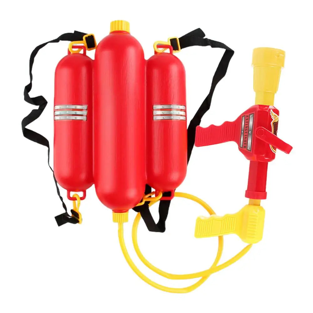 Water Soaker Firefighter Backpack Design Role Play Activity Kids Zpaxo Red China Mainland