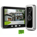 Tuya Smart Doorbell 160° Wide View Angle 5 Inch Screen Wireless Video Door Phone Intercom System 5000mAh Battery PIR Detection Zpaxo Door Camera 64G