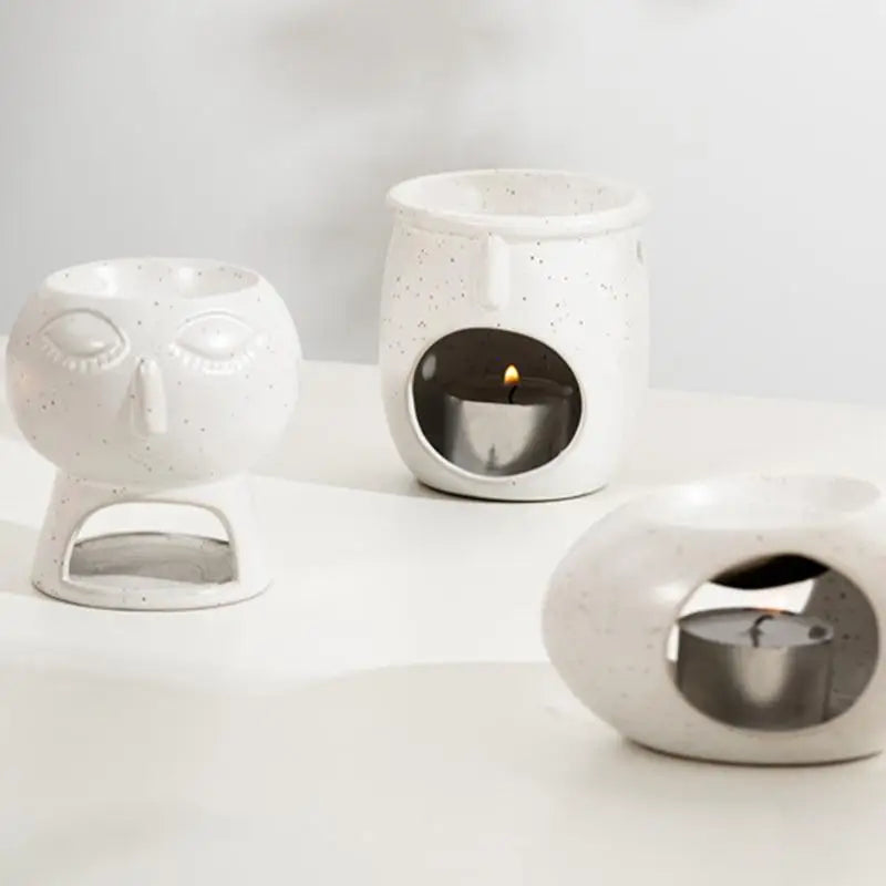 Ceramic Aromatherapy Essential Oil Burner Creative Cartoon Candle