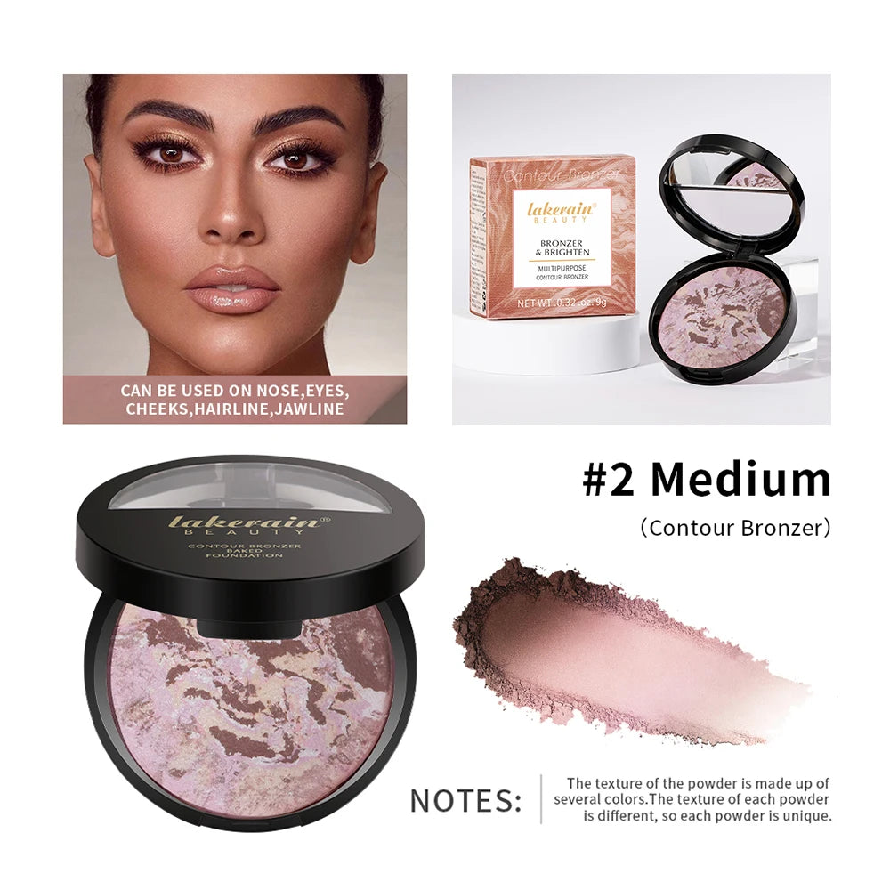 Matte Loose Powder Waterproof Oil-control Matte Full Coverage Face Makeup Makeup Setting Loose Powder Baked Powder Foundation Zpaxo color 4