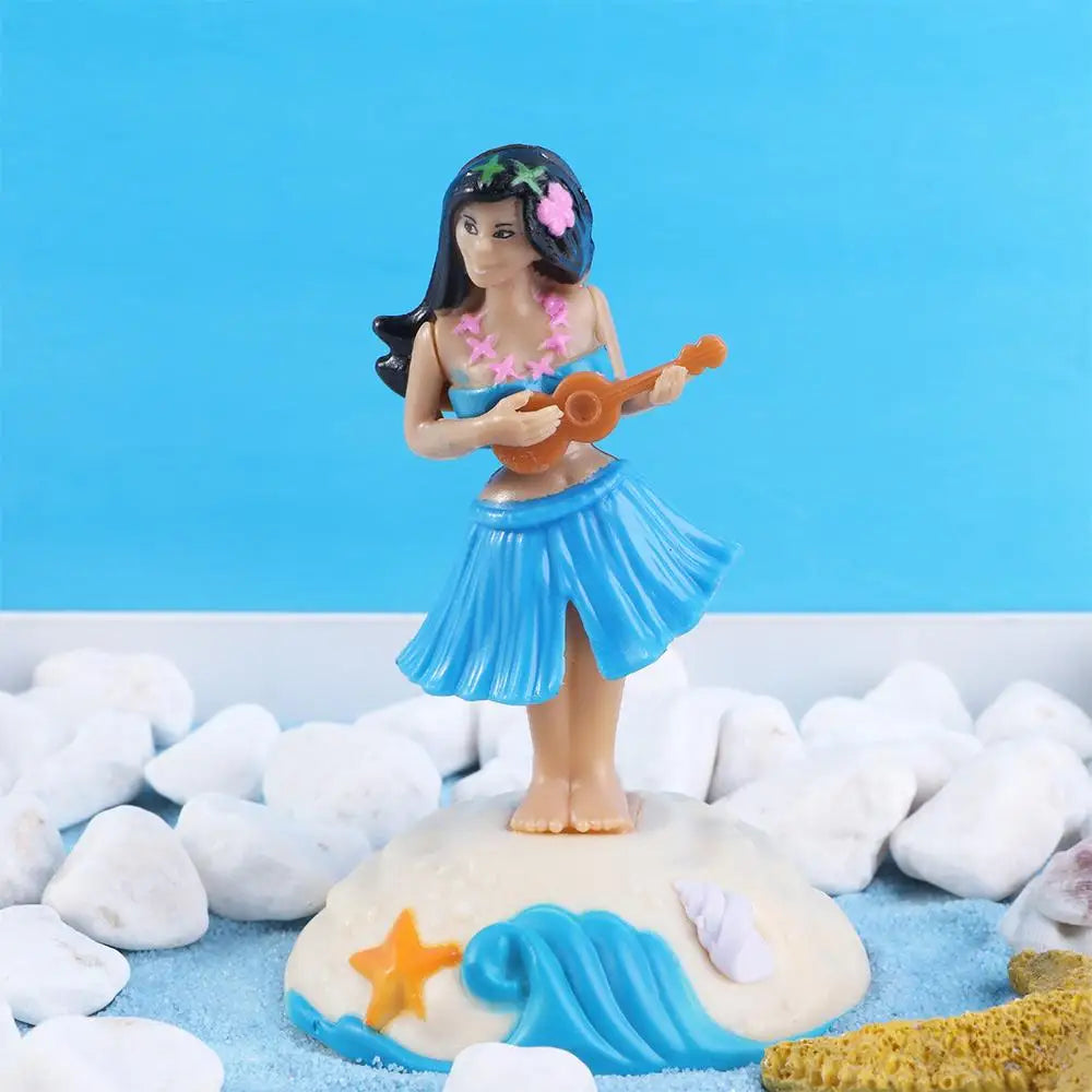 Decor Grass Skirt Swing Dancing Hula Girl Swinging Hawaiian Girl Solar Dancing Girl Solar Powered Hula Girl Solar Swinging Doll Zpaxo