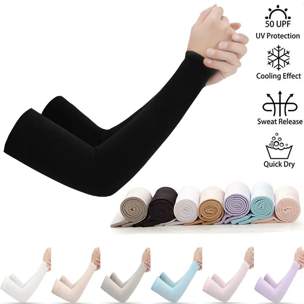 New Summer Cooling Running Basketball Arm Cover Arm Sleeves Outdoor Sport Sun Protection Zpaxo