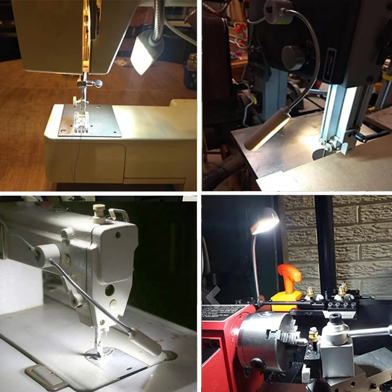 10/30LEDs Sewing Machine Light LED Portable Work Light,Flexible Gooseneck Lampe with Magnetic Base for Workbench Lathe Zpaxo
