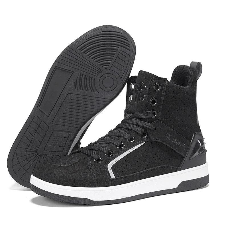 Lexsan Motorcycle Boots Men Leather Motos Breathable Anti Slip Zpaxo QK169 1 44