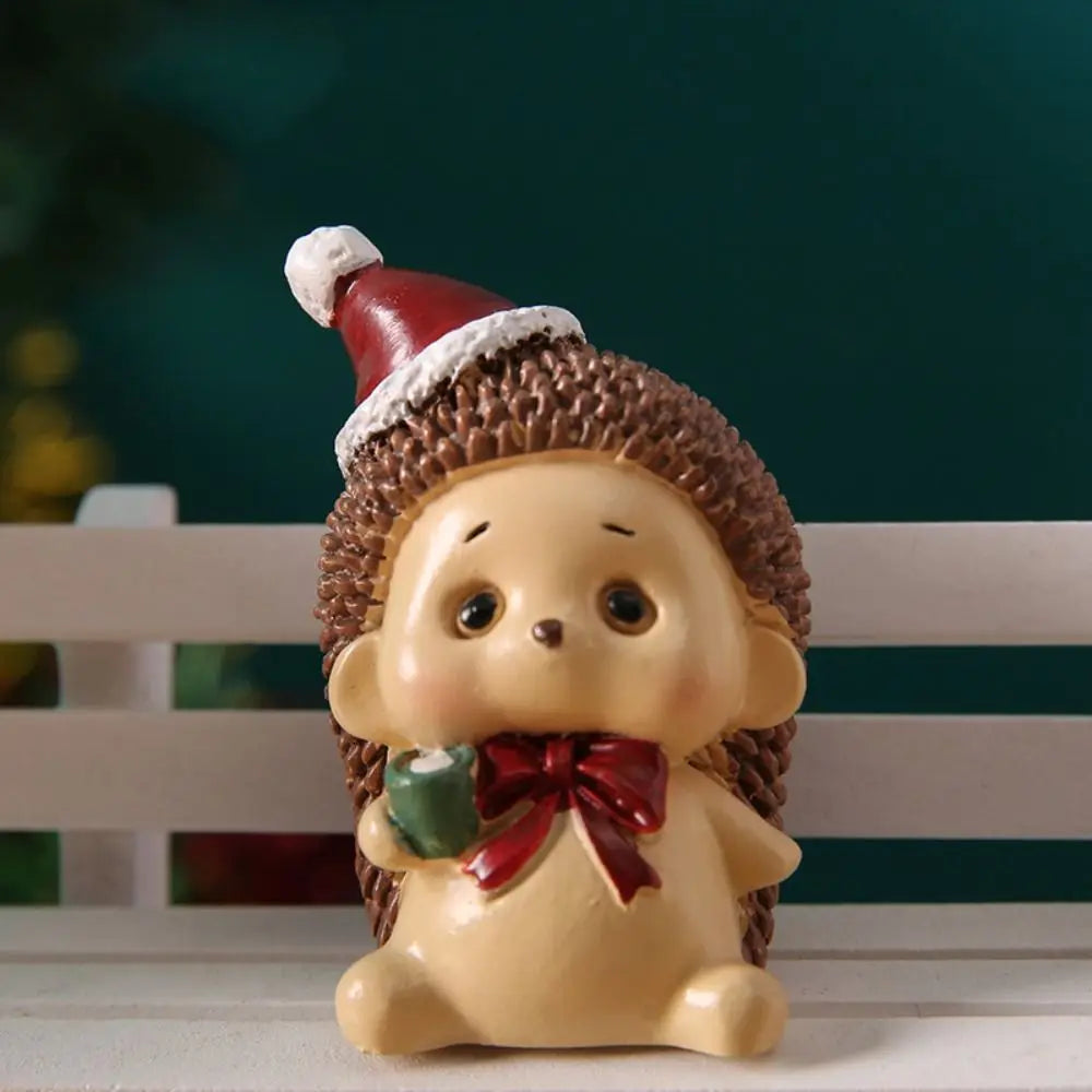 Santa Claus Snowman Landscape Ornaments Resin Miniatures Animal Zpaxo -03
