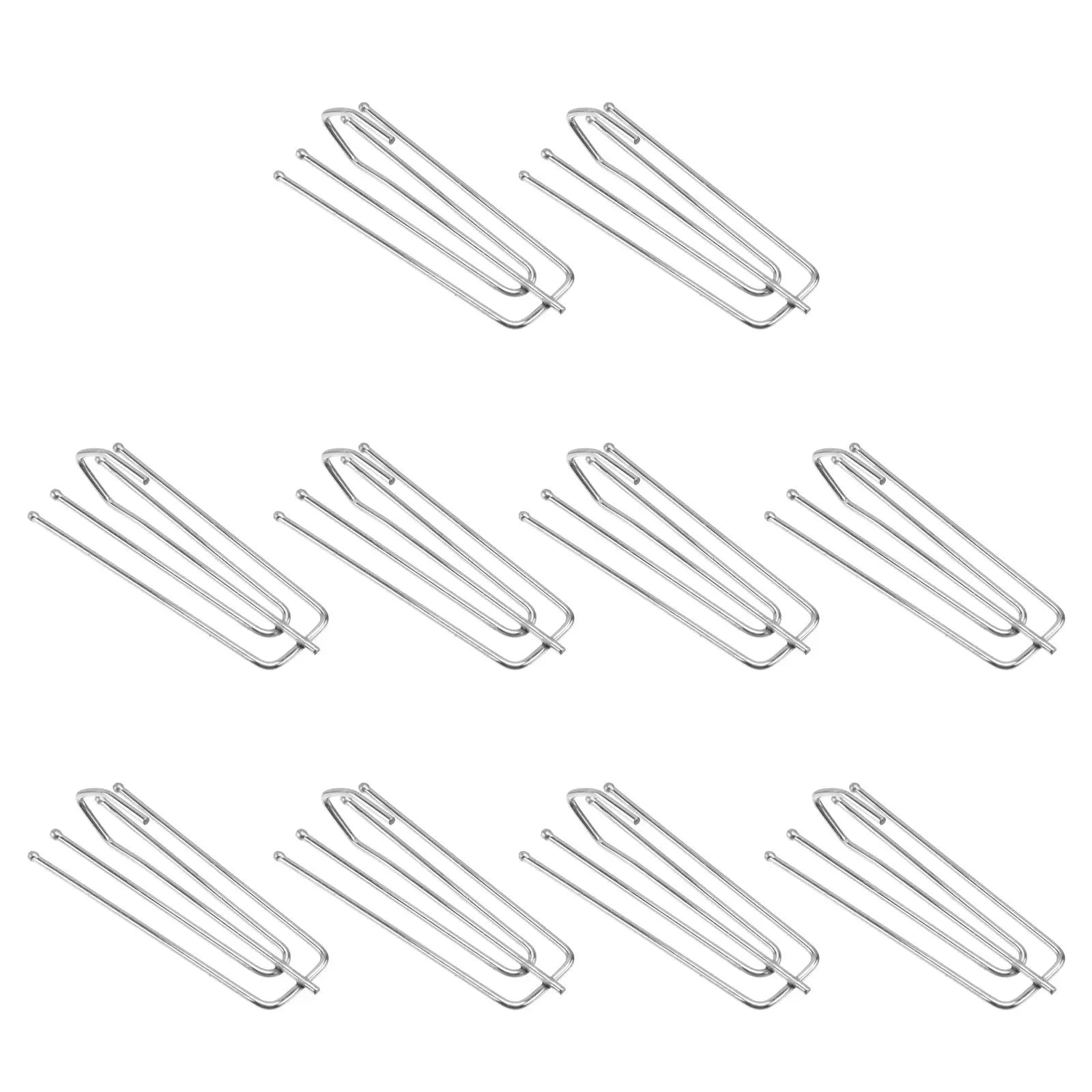 Stainless Steel Curtain Track Hooks 4-Prong Strong Bearing Force