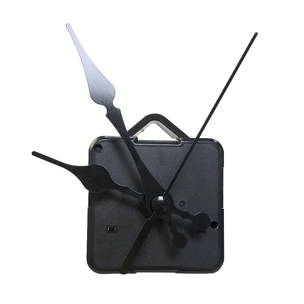 Black Quartz Clock Movement Simple Replacement Silent Mute Function