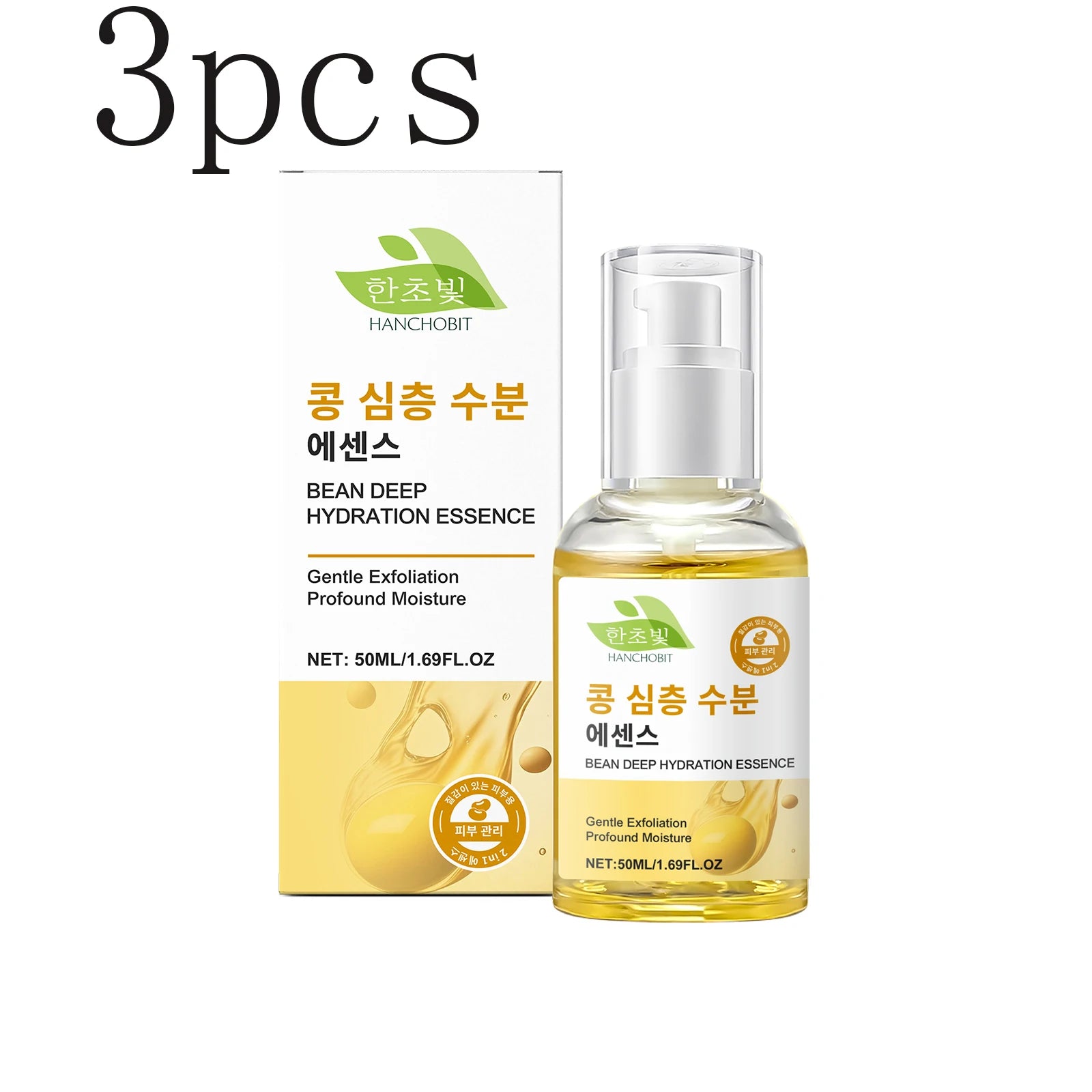 Soybean Essence Serum – Brighten, Hydrate & Nourish Skin Face Serum Zpaxo 50mlx3pcs
