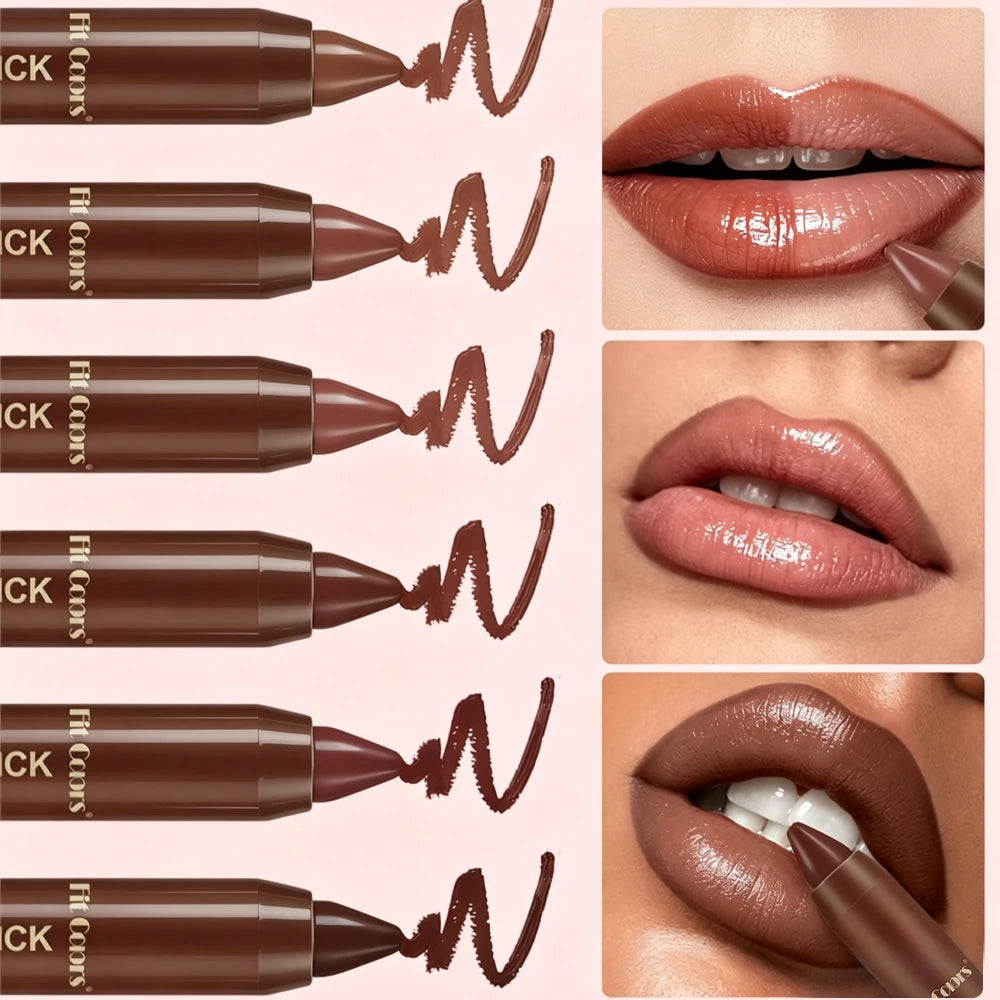 Moisturizing Lipliner Pen Soft Mirror Glass Lip Crayon Lipstick Pencil Waterproof Lip Makeup for Women Solid Lip Gloss Cosmetic Zpaxo