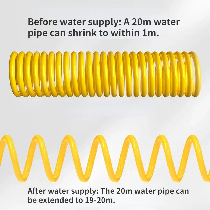 Telescopic Car Wash Hose 10–30M | High-Pressure Nozzle Set