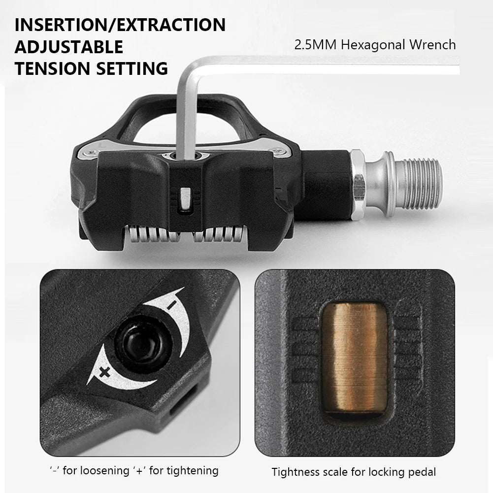1 Pair Sealed Bearing Bicycle Pedals Waterproof Aluminum Alloy