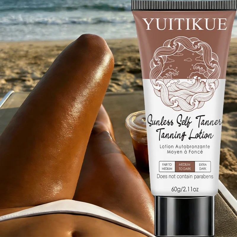YUITIKUE Sunless Self Tanner Lotion – Bronze Glow 60g Self Tanning Lotion Zpaxo Default Title