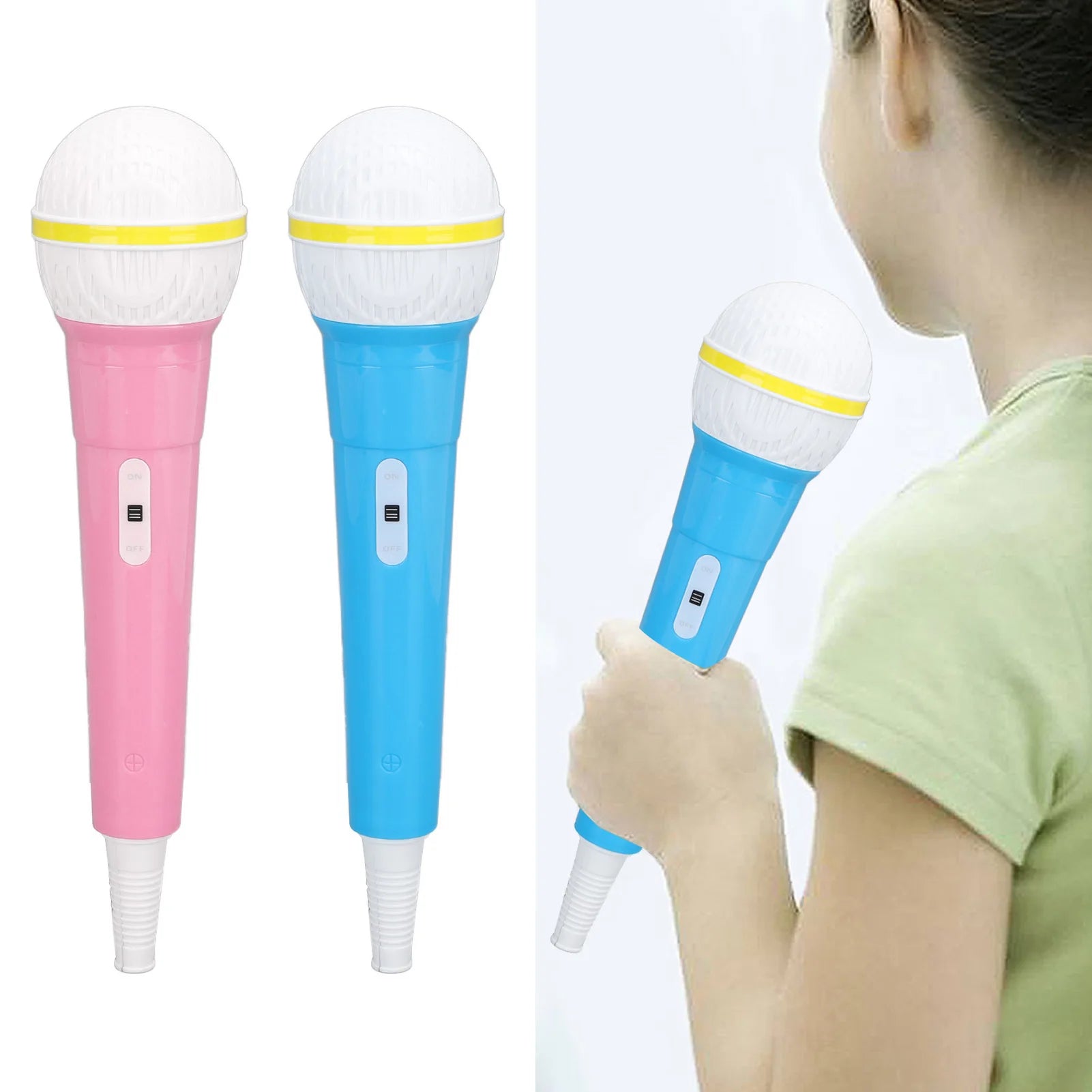 Fake Microphone Safe Odorless Simulation Prop Pretend Mic Children