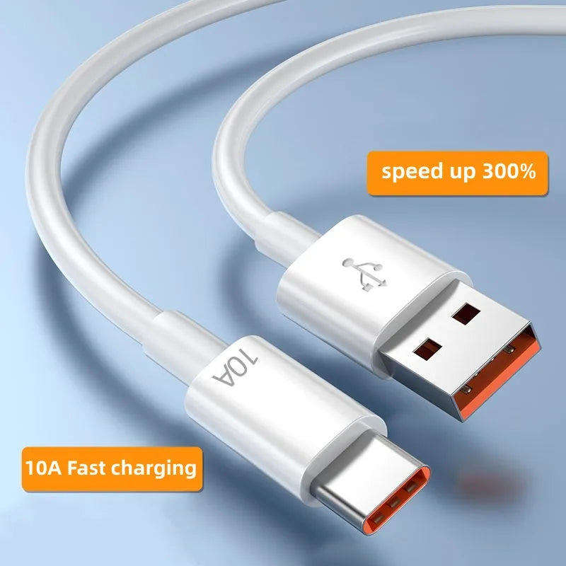 120W USB-A to USB-C Fast Charging Cable – 10A Quick Charge USB-C Charging Cable Zpaxo