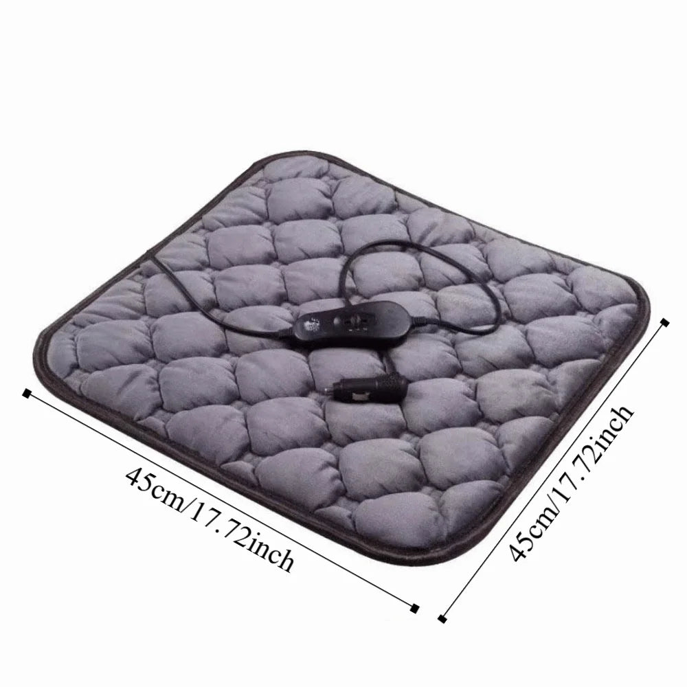 24V Power Heated Car Seat Cushion Universal Fit Multi-voltage Heating Zpaxo