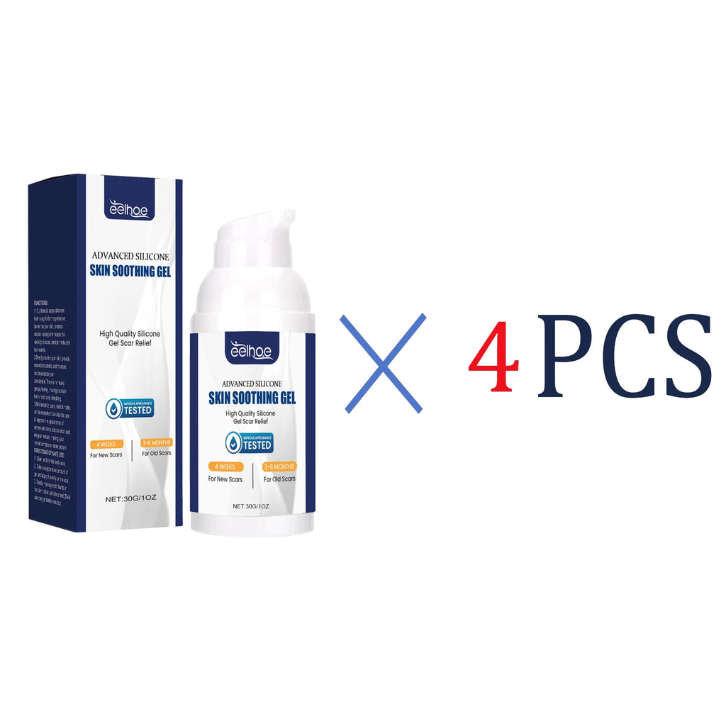 EELHOE Silicone Skin Scar Gel Retinol Niacinamide Scars Stretch Marks Burn Marks Deeply Nourish Skin Reduce Redness Swelling 30g Zpaxo 4 Pcs