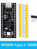 High-performance Raspberry Pi Pico RP2040 Microcontroller Board Zpaxo Type-C 16MB black