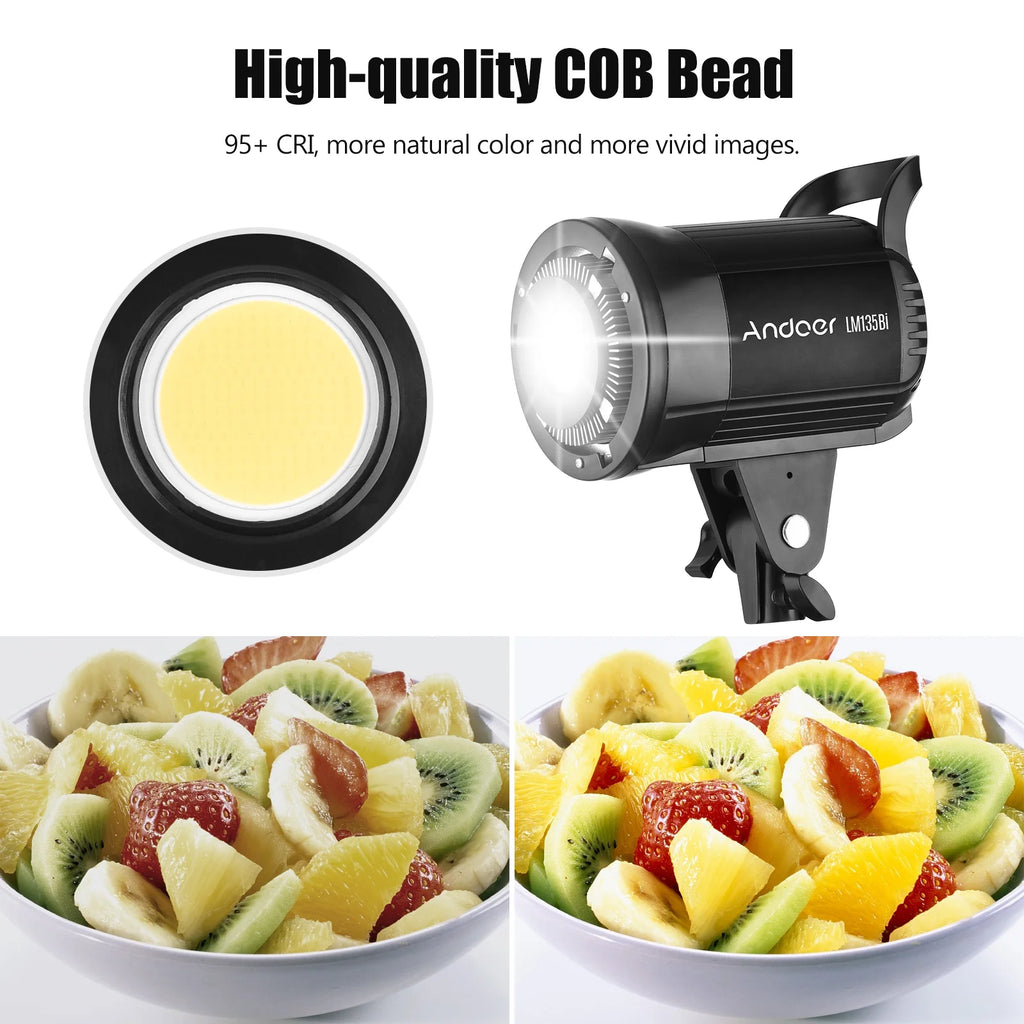 Portable LED Photography Fill Light 135W Studio Video 2800K 5600K