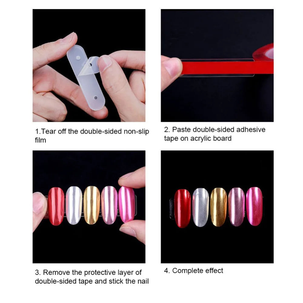 Acrylic False Nail Tips Display Stand Clear Design Magnetic Holder Zpaxo