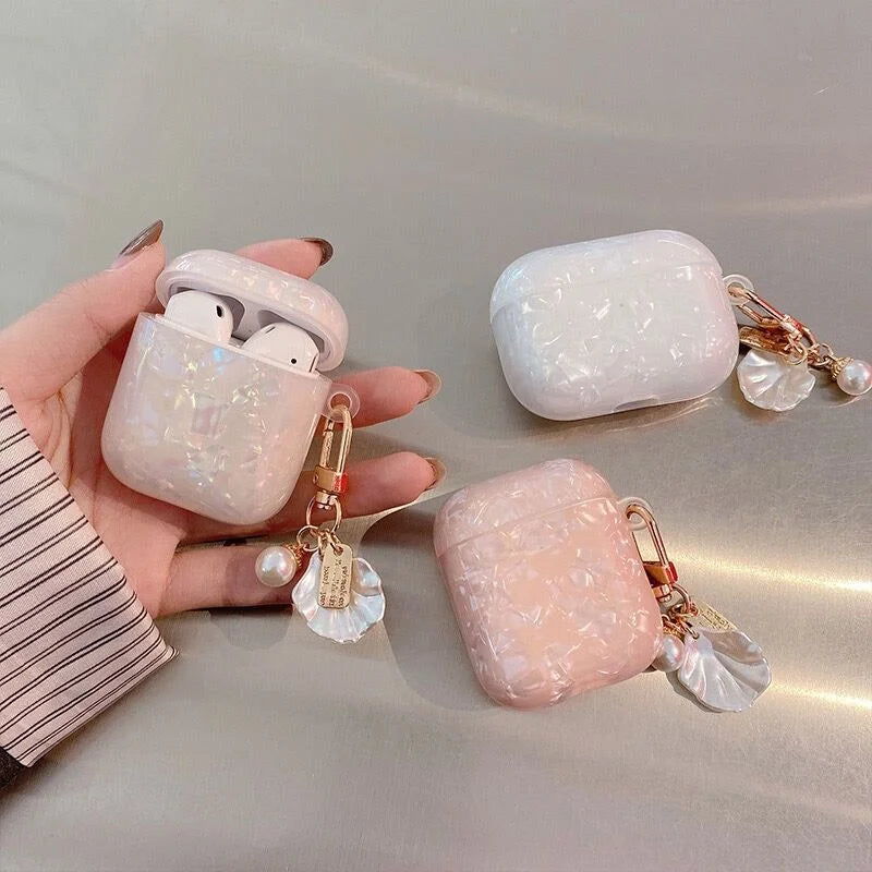Earphone Protective Case Dreamy Pearl Airpods 4 3 2 1 Soft Silicone