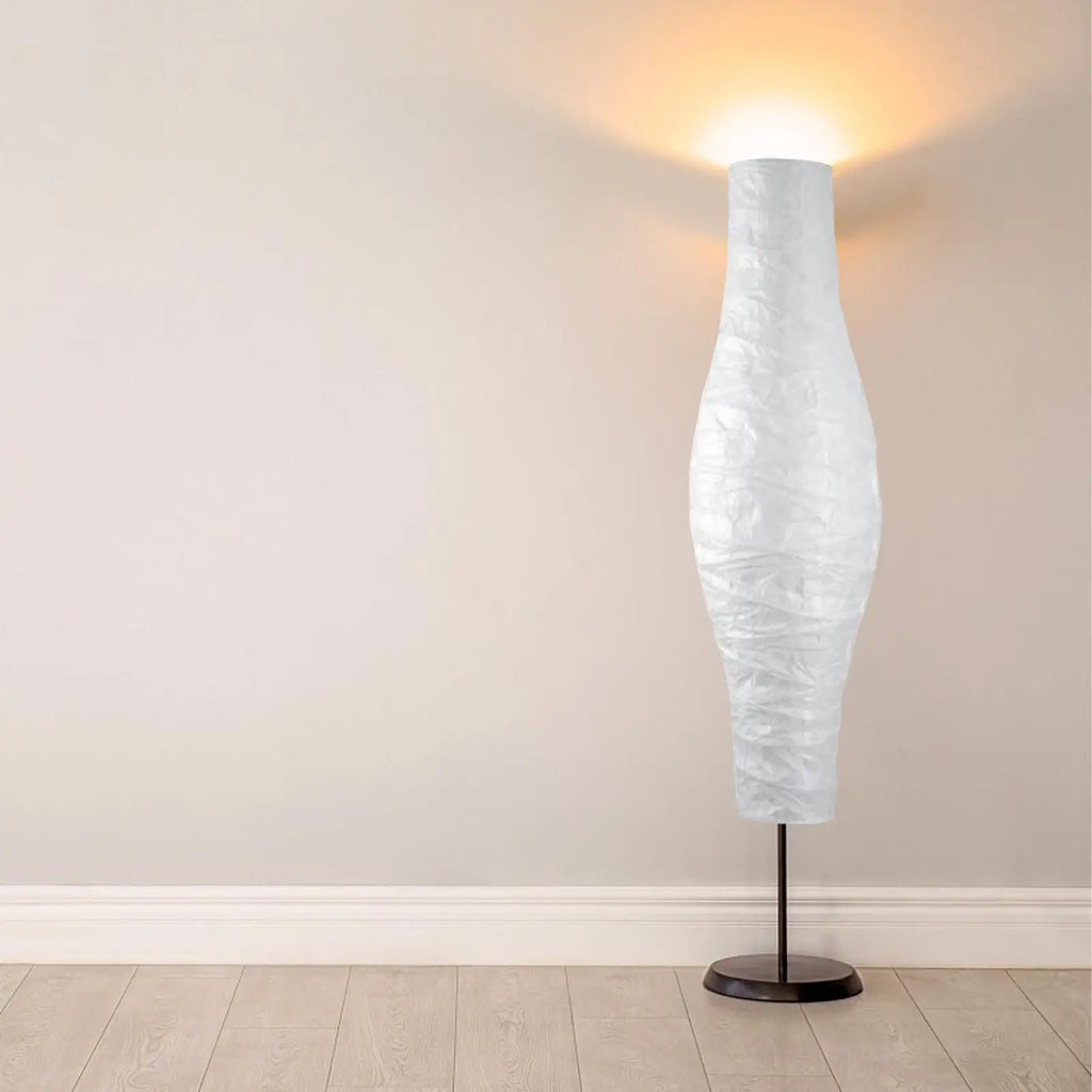 Rice Paper Floor Lamp Shade Japanese Style 117cm Tall Light Cover for Hotel Bedroom Contemporary Floor Lamp Living Room Home Zpaxo