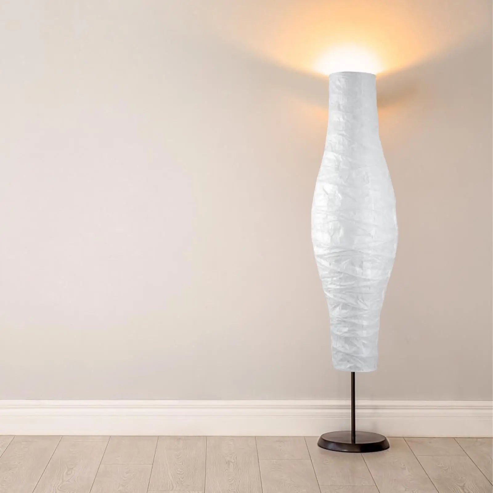 Rice Paper Floor Lamp Shade Japanese Style 117cm Tall Light Cover for Hotel Bedroom Contemporary Floor Lamp Living Room Home Zpaxo