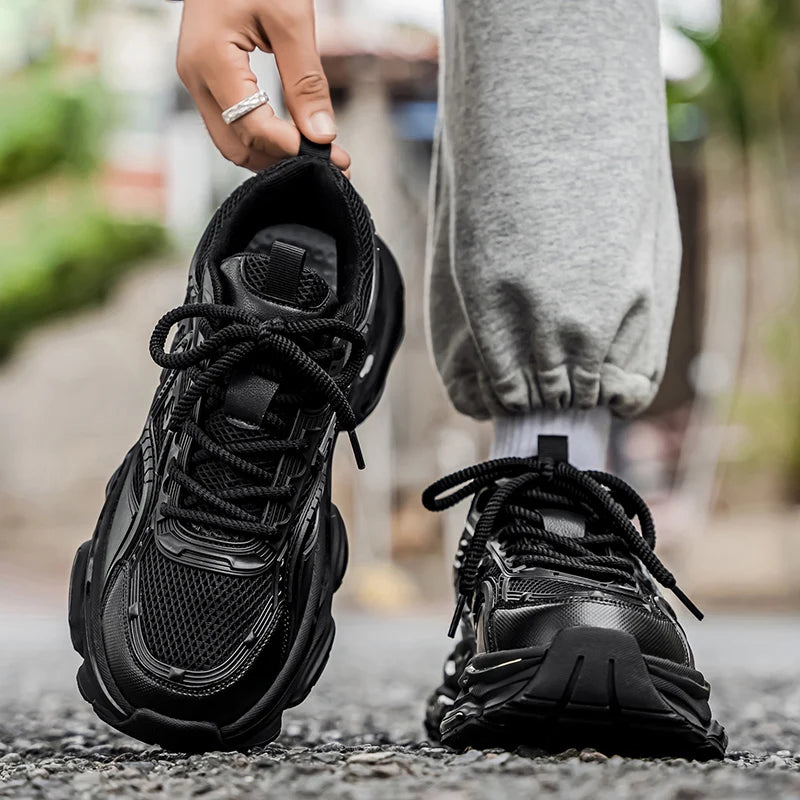Men's Casual Sneakers Luxury Trainer Shoes Breathable Race Running