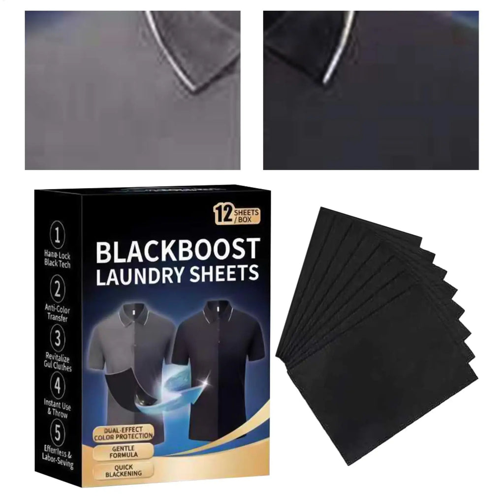 Black Clothes Dye 12 Fabric Tablets Restore Long-lasting Laundry