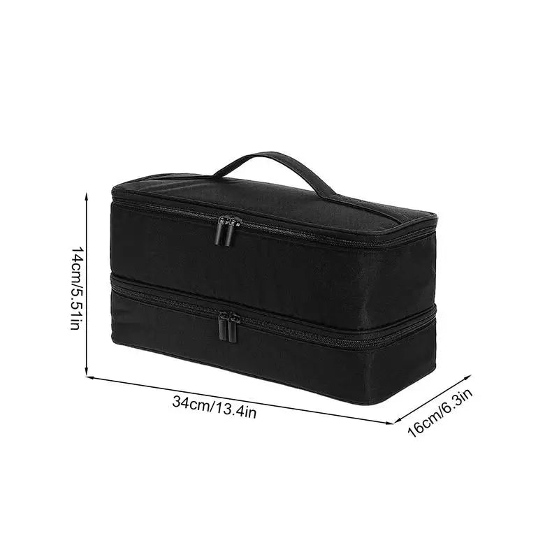 Portable Hair Dryer Case Waterproof Large Capacity Curler Bag