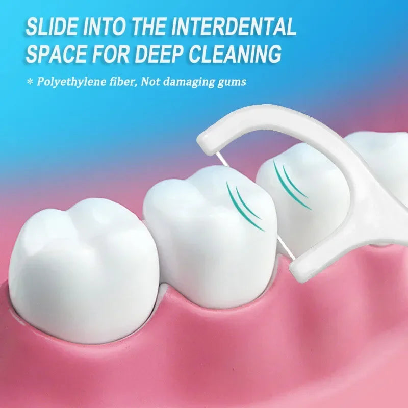 Floss Family Ultra-fine Toothpick Disposable Flat Portable Flossing