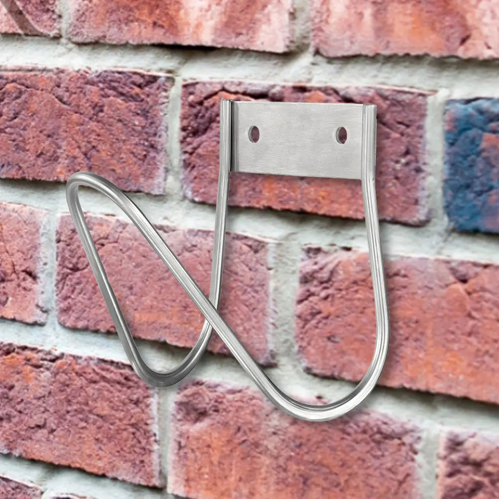Stainless Steel Garden Hose Holder Wall Mount Water Hanger Hook
