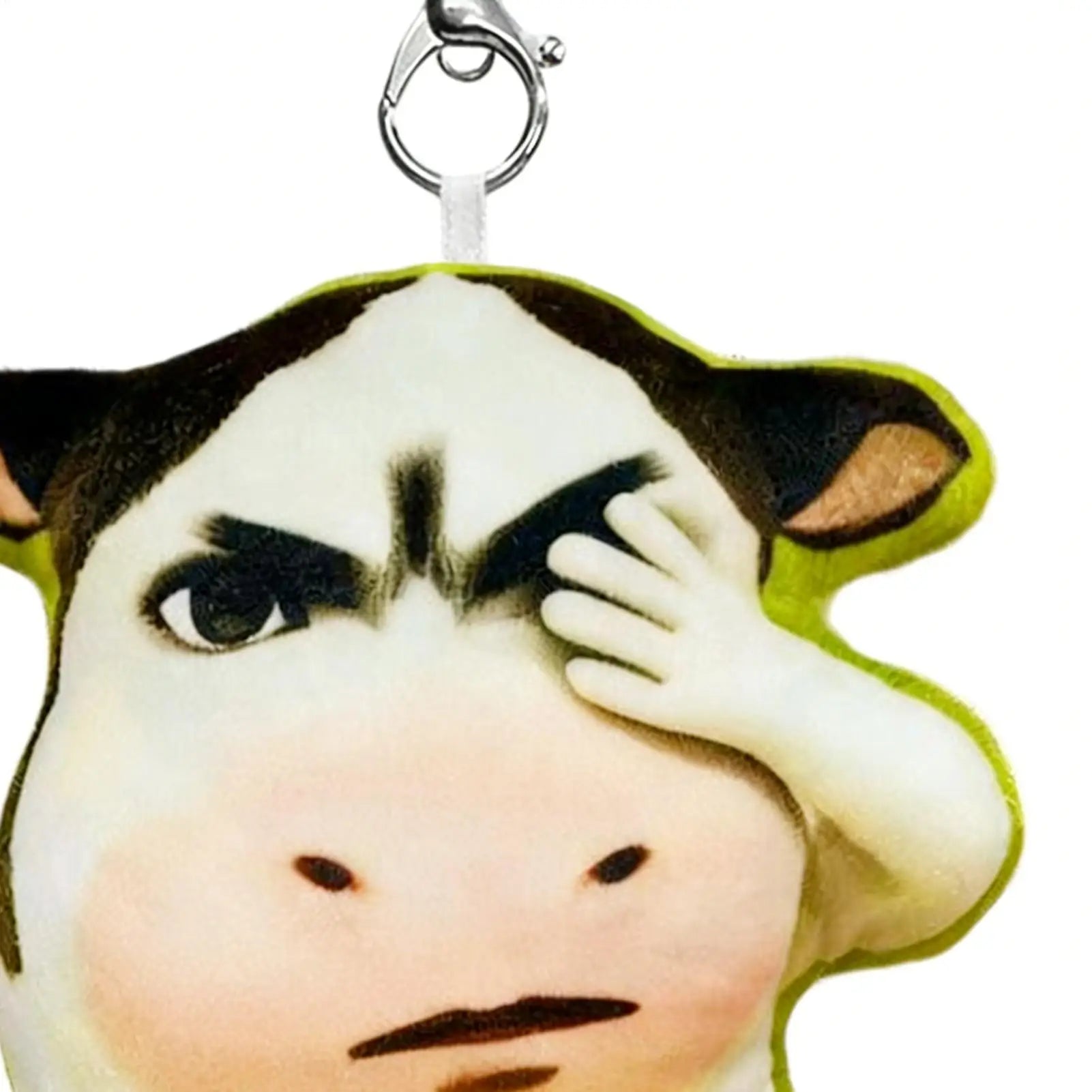 Animal Bag Charm Cattle Keyring Purse Charm Stuffed Cow Keychain For Men Women Boys Girls Youth Teens Husband Son Daughter Zpaxo