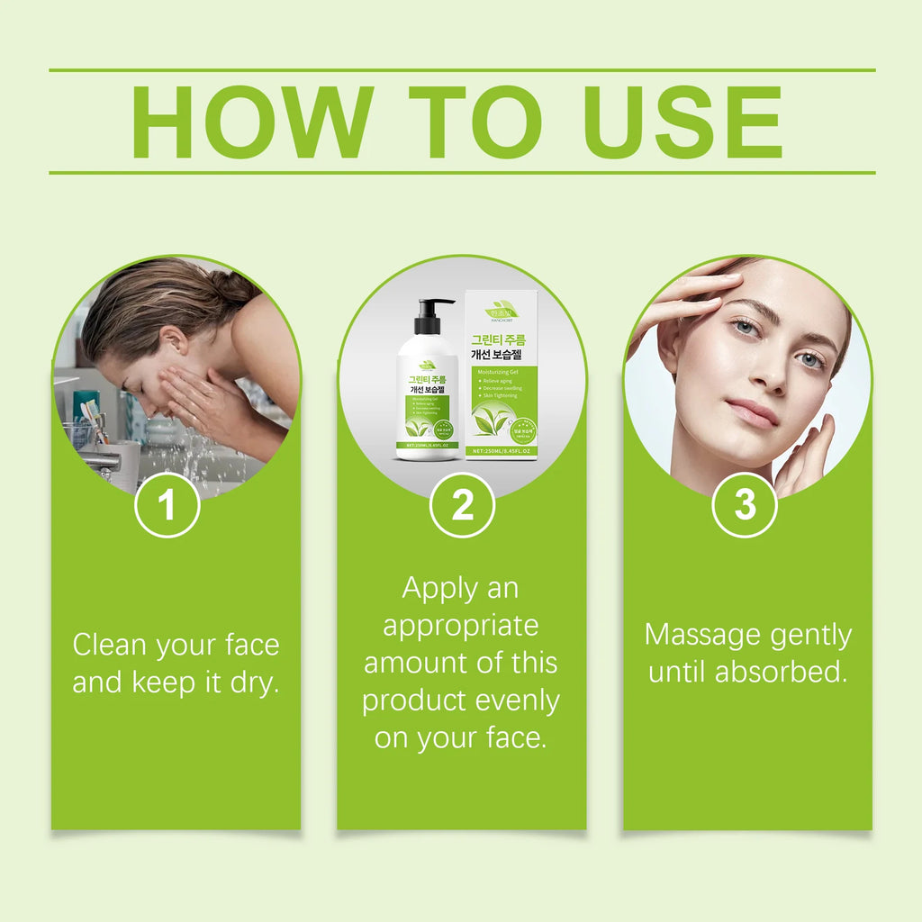 Green Tea Firming Gel – Hydrating Facial Moisturizer 250ml Facial Firming Gel Zpaxo