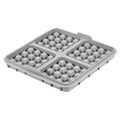 1 Air Fryer Waffle Baking Mold Reusable Silicone Mould Liner Dual Zpaxo Gray