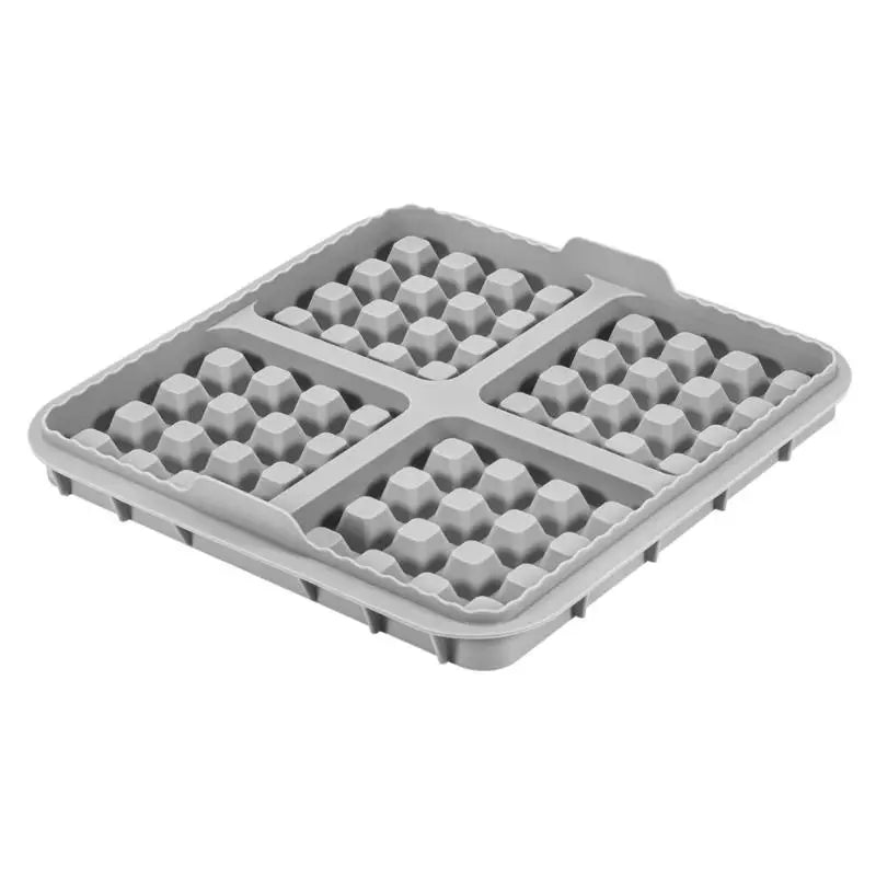 1 Air Fryer Waffle Baking Mold Reusable Silicone Mould Liner Dual Zpaxo Gray