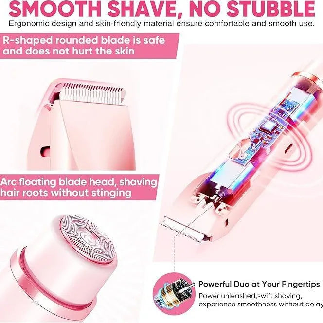 Electric Shaver Woman Double Head Dual Purpose Female Razor Body Zpaxo