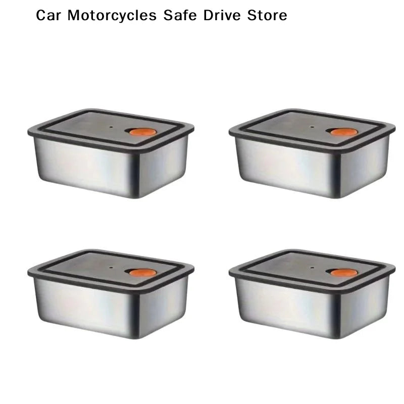 CM4pc Stainless Steel Food Storage Containers Thickened Leakproof
