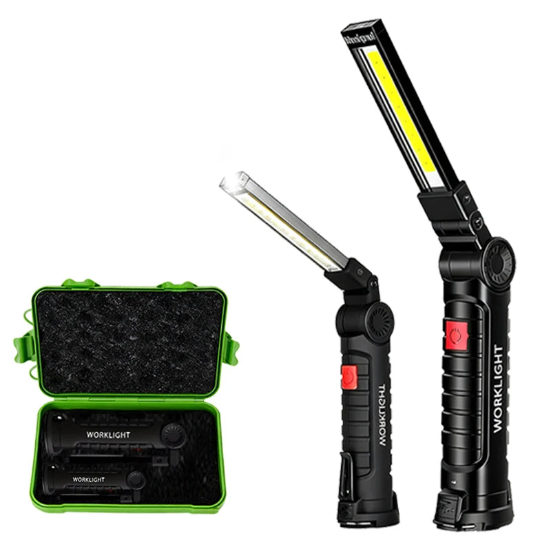 COB LED Rechargeable Work Light – Magnetic Camping Lantern LED Work Lantern Zpaxo W51 W52 Box