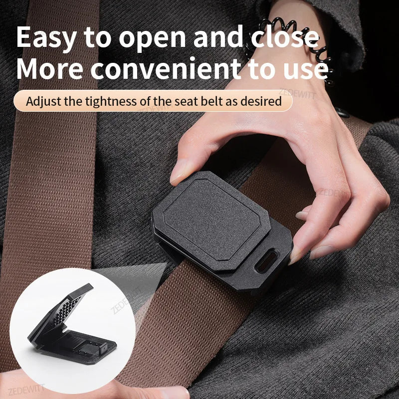 Anti-Slip Seatbelt Adjuster Clip – Shoulder & Neck Comfort