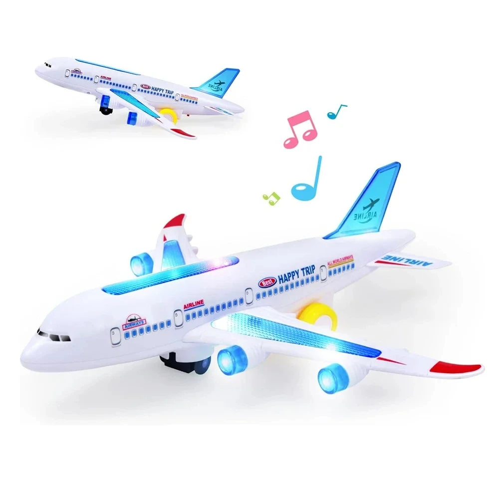Plane Educational Toy Children Electronic Aeroplane Music Autopilot