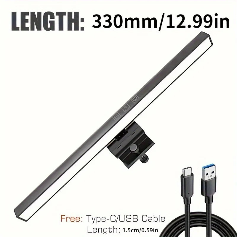 LED Laptop Computer Screen Light USB-C Power Supply Touch Control