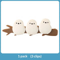 Cute Bird Magnetic Sealing Clip for Food Plastic Bags, Freshness Preservation Clip, Milk Powder Sealing Strip Snack Sealing Clip Zpaxo White