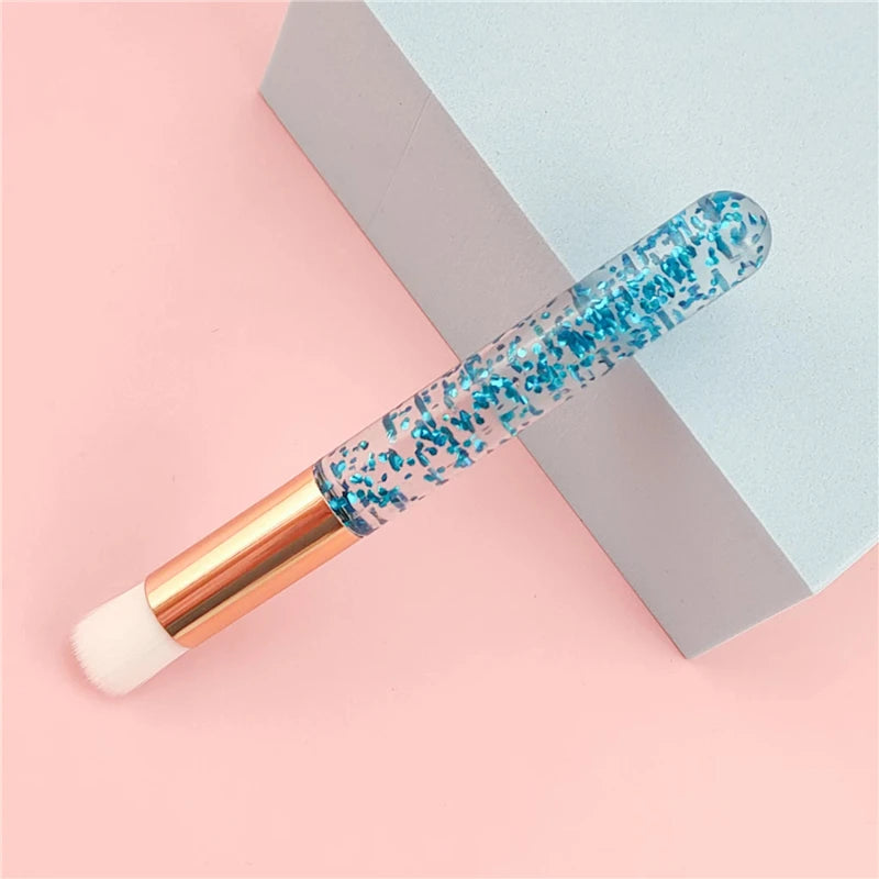 Professional Eyelash Extension Shampoo Cleaning Brush Pink Shining Eye Lash Lift Foam Cleaner Brushes Nose Face Clean Tools Zpaxo Blue Sequin